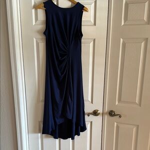 Elegant Navy Sleeveless Dress
